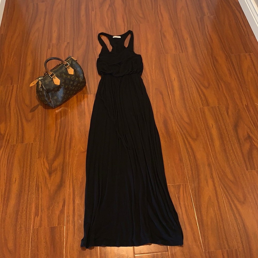 Black maxi dress